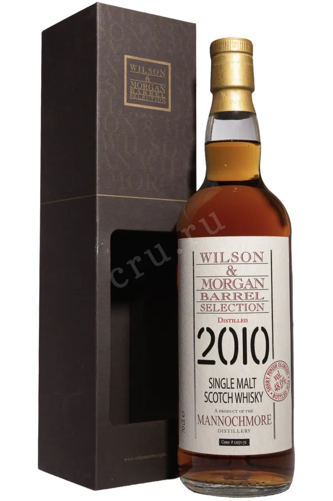 Виски Wilson&Morgan Barrel Selection Mannochmore 2010 Sherry Finish Oloroso in gift box  0.7 л