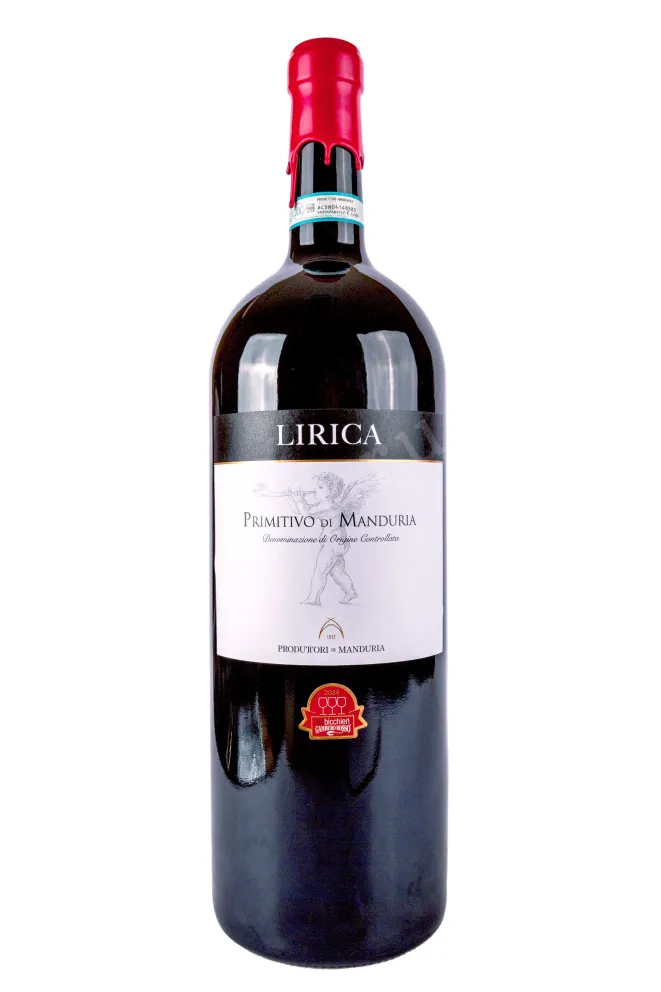 Бутылка Lirica Primitivo di Manduria in gift box 2021 5 л