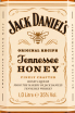 Этикетка Jack Daniels Tennessee Honey 1 л