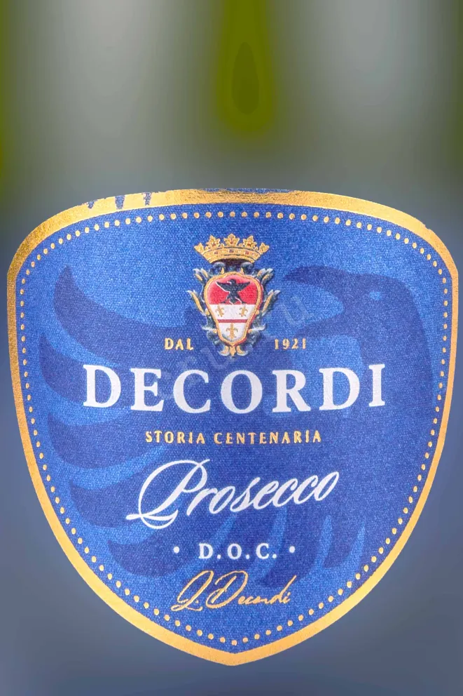Этикетка Decordi Prosecco DOC 0.75 л