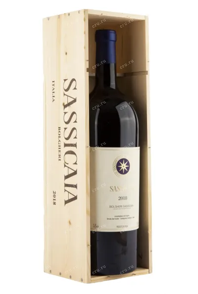 Вино Sassicaia 2018 3 л