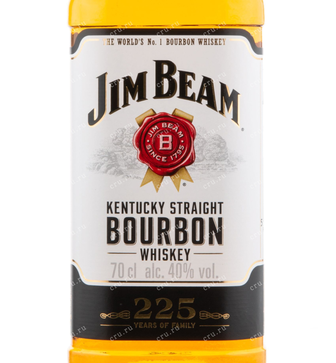 Этикетка виски Jim Beam 0.7