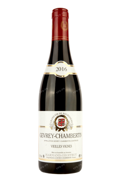 Вино Domaine Harmand-Geoffroy Gevrey-Chambertin Vielle-Vignes 2016 0.75 л