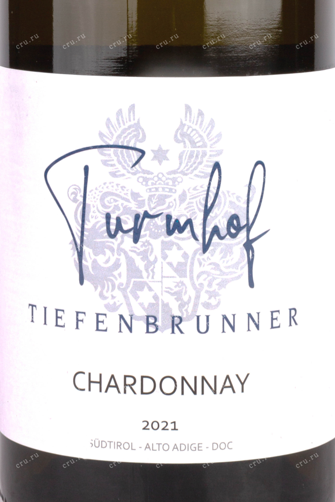Этикетка Tiefenbrunner Turmhof Chardonnay 2021 0.75 л