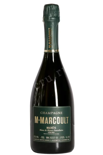Шампанское M. Marcoult Macrets Blanc de Blancs Parcellaire 2020 0.75 л