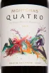 Этикетка Montgras Quatro Valle de Colchagua DO 2021 0.75 л