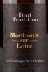 Этикетка Francois Chidaine Brut Tradition Montlouis sur Loire  1,5 л