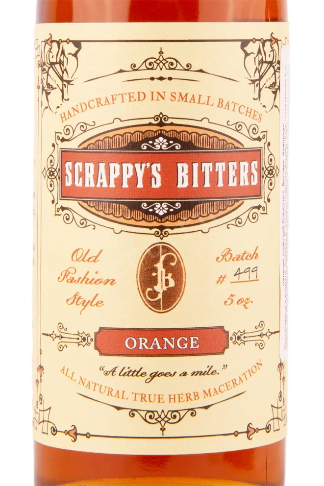 Этикетка биттера Скрэппис Апельсин 0.15