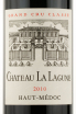 Этикетка вина Chateau La Lagune Grand Cru Classe Haut-Medoc AOC 2010 0.75 л