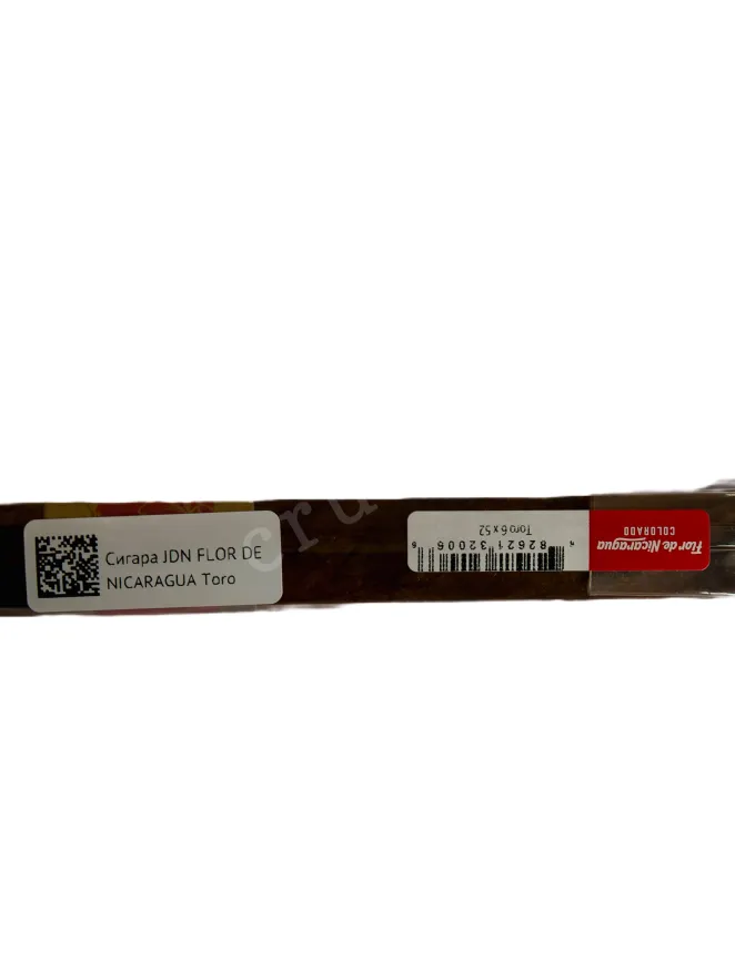Контрэтикетка JDN Flor de Nicaragua Toro *20 0 л
