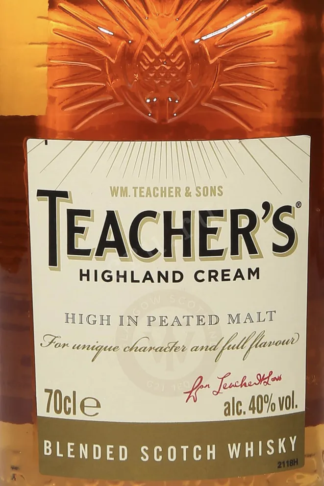 Этикетка Teacher's Highland Cream 0.7 л