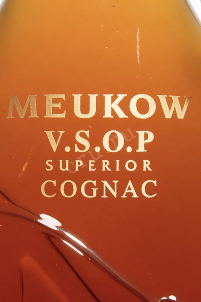 Этикетка Meukow VSOP Superior in gift box with 2 glasses 2020 0.7 л