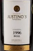 Этикетка мадейры Justinos Colheita Bual Medium Sweet 0,75