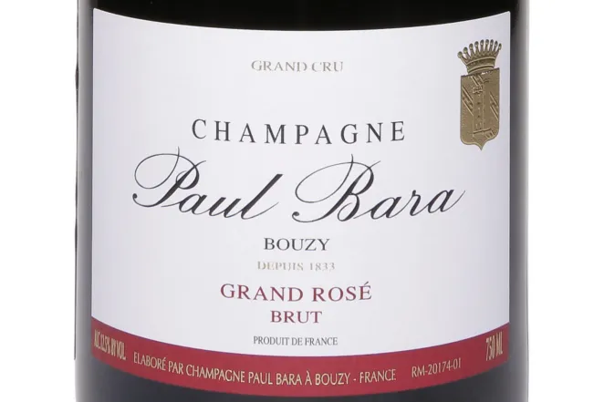 Этикетка Paul Bara Bouzy Grand Rose Brut Grand Cru 2021 0.75 л
