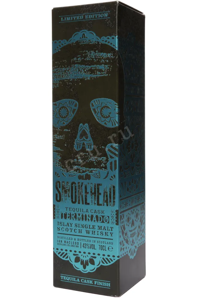 Подарочная коробка Smokehead Terminado Tequila Cask in gift box 0.7 л