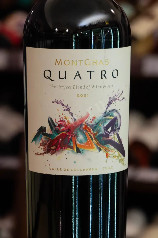 В магазине Крю Профи Montgras Quatro Valle de Colchagua DO 2021 0.75 л