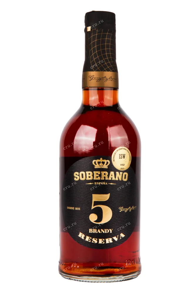 Бренди Soberano Reserva 5 Years Old with box  0.7 л