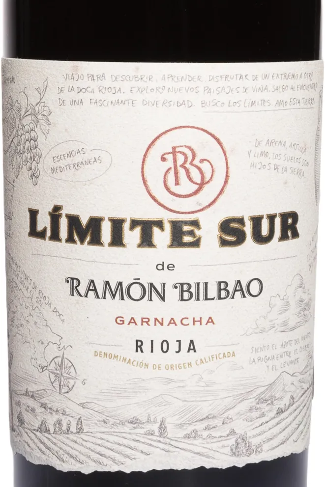 Этикетка Limite Sur de Ramon Bilbao Garnacha 2021 0.75 л