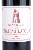 Этикетка Chateau Latour 1-er Grand Cru Classe Pauillac 2005 0.75 л