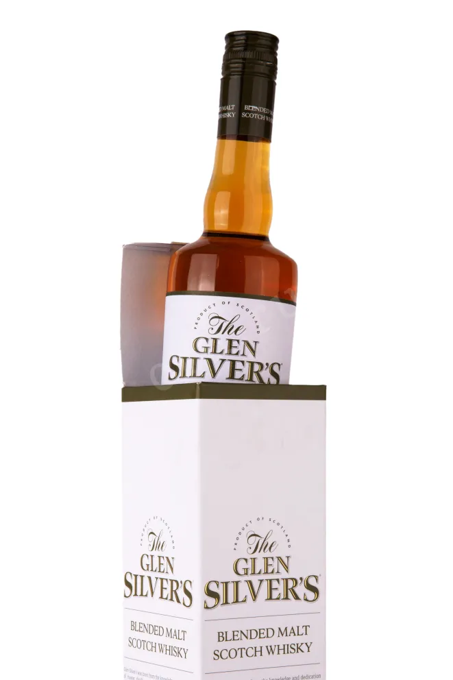 В подарочной коробке Glen Silver's Blended Malt Scotch gift box 0.7 л