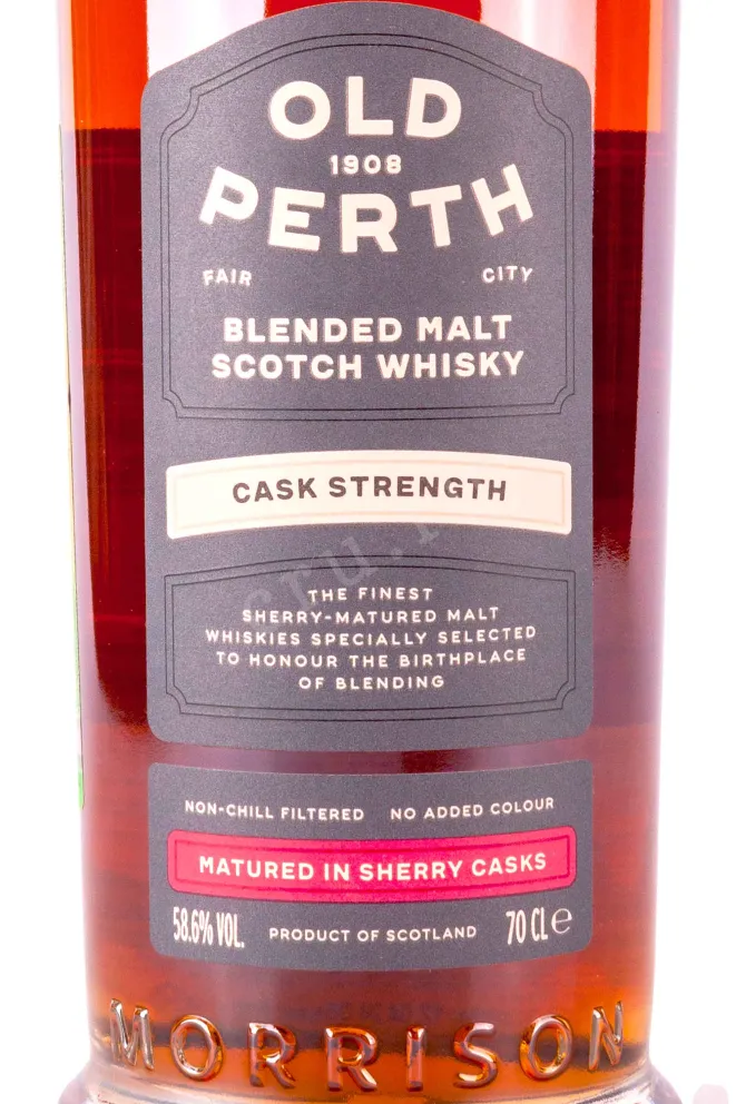Этикетка Old Perth Strenght in gift box 0.7 л