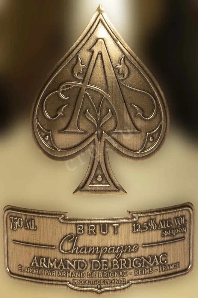 Этикетка Armand de Brignac Brut in gift box with case 2021 0.75 л