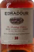 Этикетка  Edradour 10 Years Old 2025 0.7 л