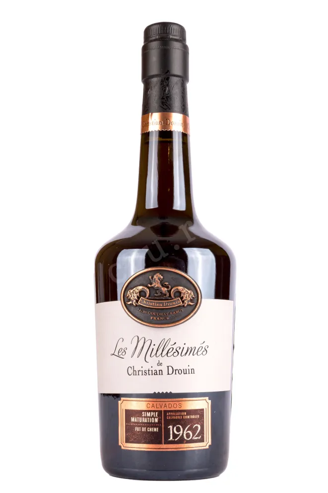 Бутылка Christian Drouin Calvados Pays d Auge 1962 wooden box 1962 0.7 л
