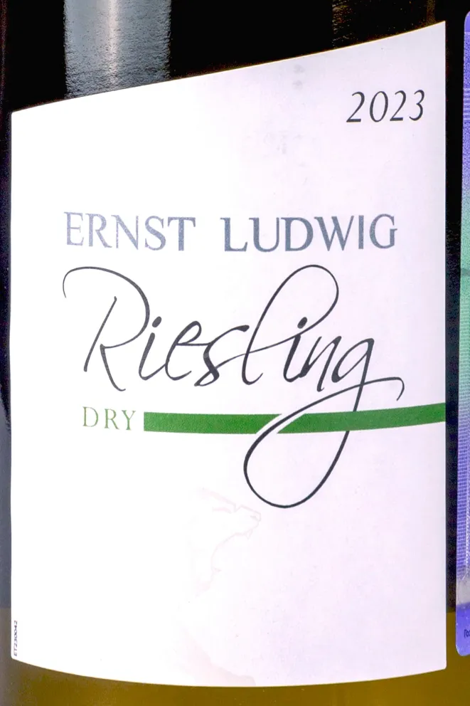 Этикетка Ernst Ludwig Riesling Dry 2023 0.75 л
