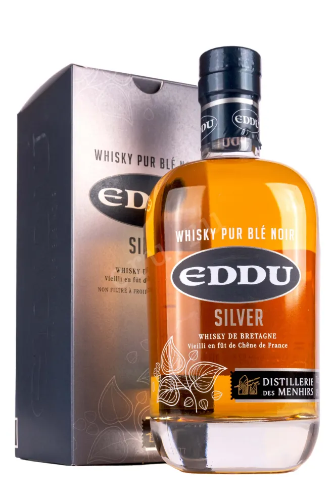 Виски Eddu Silver de Bretagne gift box  0.7 л
