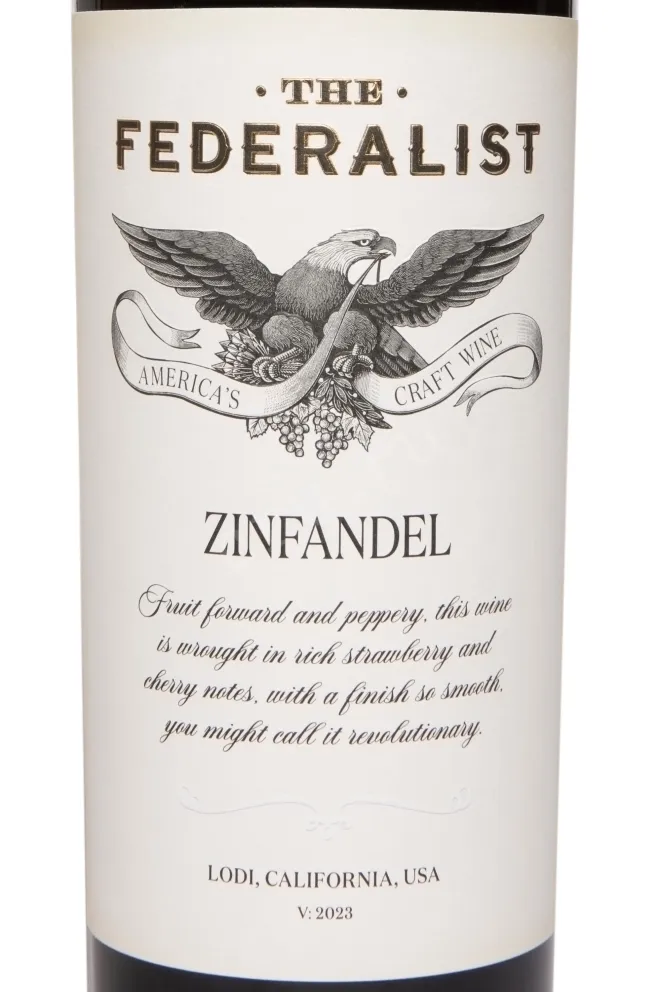 Этикетка Federalist Lodi Zinfandel 2023 0.75 л