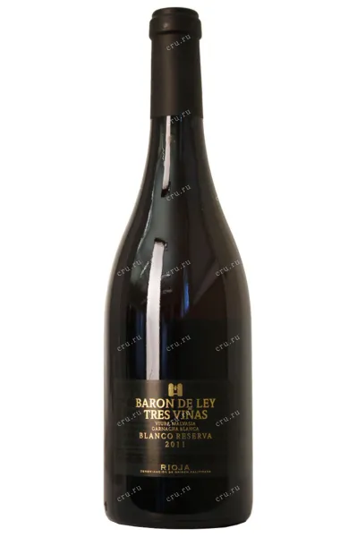 Вино Baron de Ley Tres Vinas Blanco Reserva 2011 0.75 л