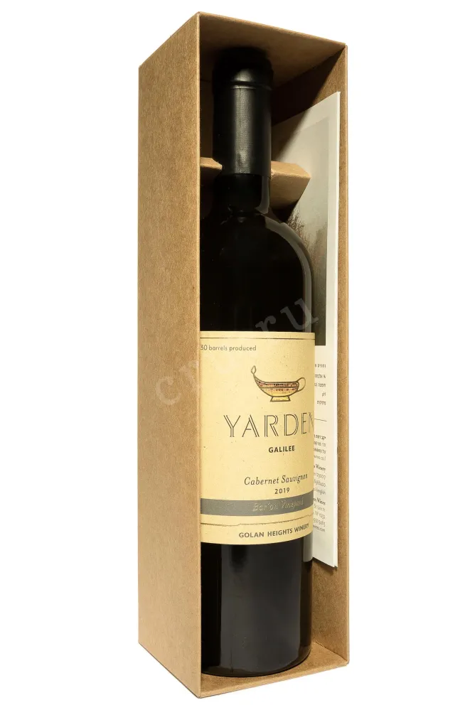 В подарочной коробке Yarden Cabernet Sauvignon Bar on Vineyard gift box 2019 0.75 л
