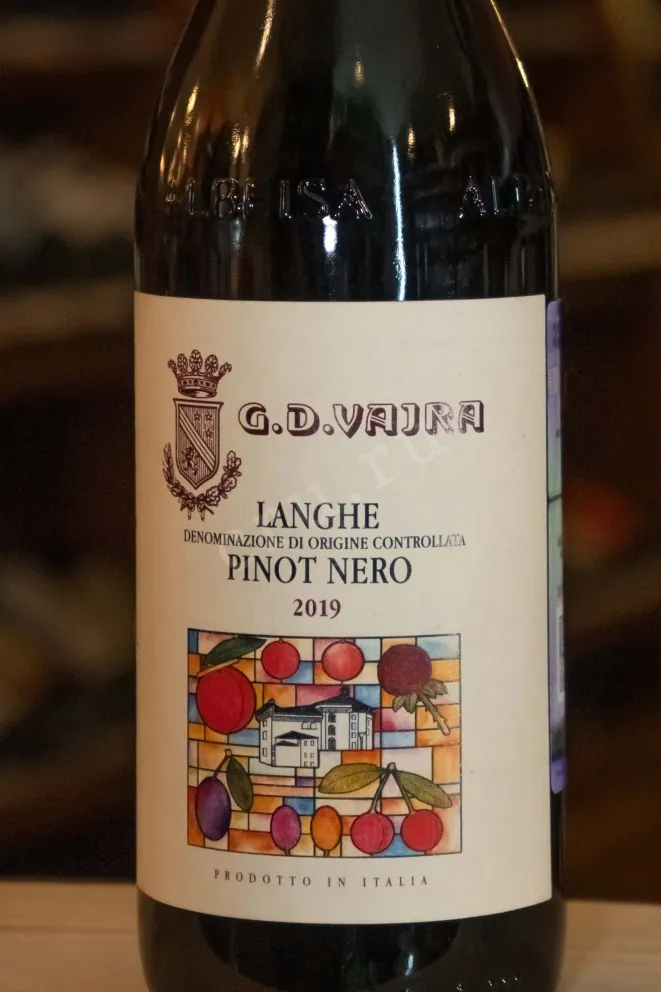 В магазине Крю Профи G.D. Vajra Langhe DOC Rosso Pinot Nero 2019 0.75 л