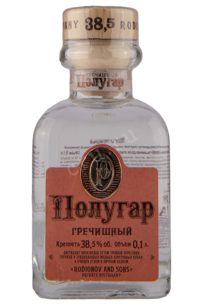 Водка Полугар (Гречишный)  0.1 л