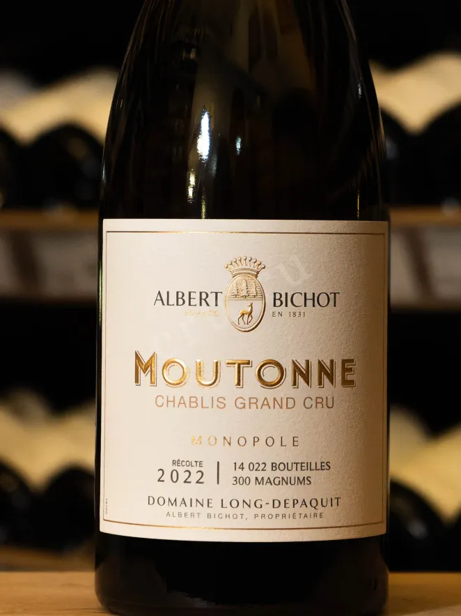 В магазине Крю Профи Albert Bichot Chablis Grand Cru Domain Long Depaquit Les Mouton 2022 0.75 л