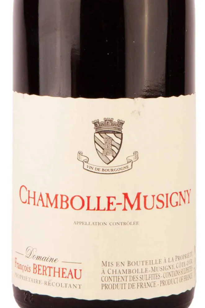 Этикетка Domaine Francois Bertheau Chambolle-Musigny 2018 0.75 л