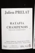 Контрэтикетка Julien Prelat Ratafia De Champagne 2023 0.7 л