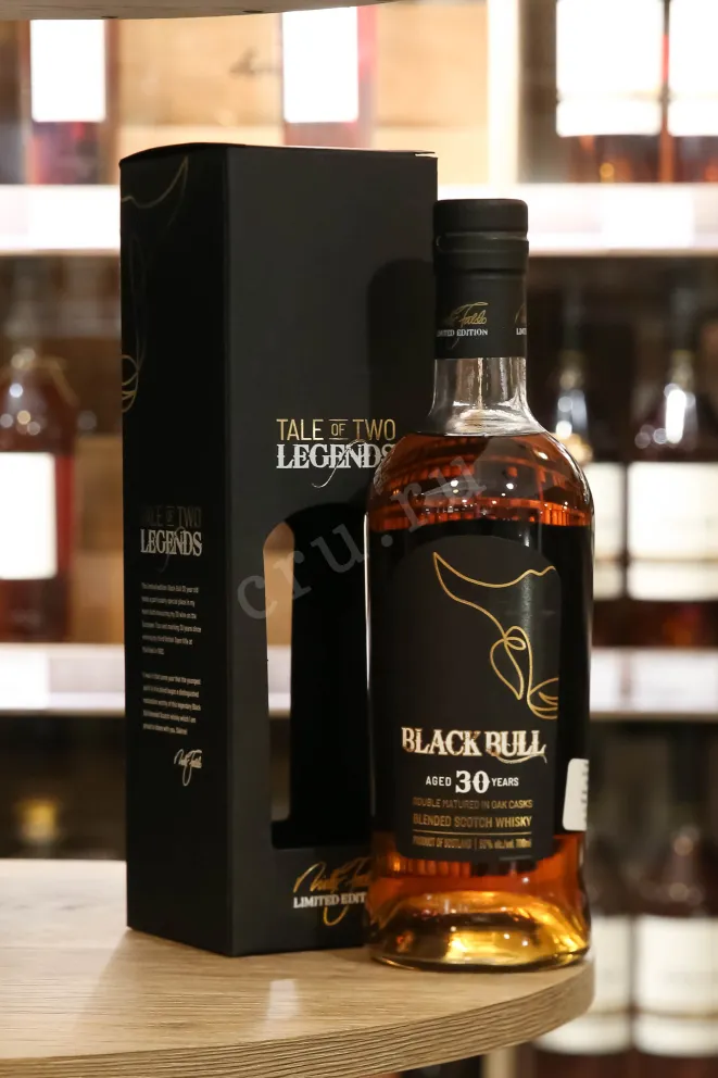 В магазине Крю Профи Black Bull Blended 30 years old with gift box 0.7 л