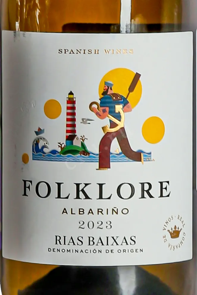 Этикетка Folklore Albarino 2023 0.75 л