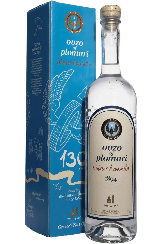 Узо Plomari Isidoros Azvanitis in gift box  0.7 л