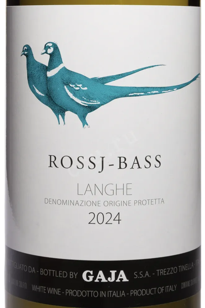 Этикетка Gaja Rossj-Bass Langhe  2024 0.75 л