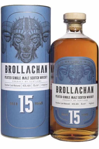 Виски Brollachan Peated 15 Years Old in tube  0.7 л