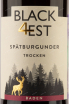 Этикетка Black Forest Spatburgender  2018 0.75 л