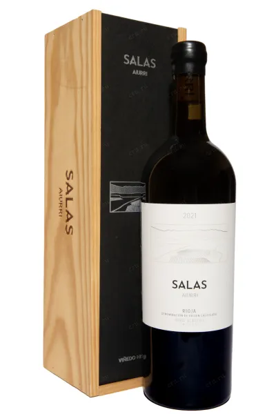 Вино Aiurri Salas Rioja DOCa in gift box 2021 0.75 л