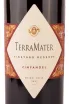 Этикетка TerraMater Zinfandel Vineyard Reserve Zinfandel 2021 0.75 л