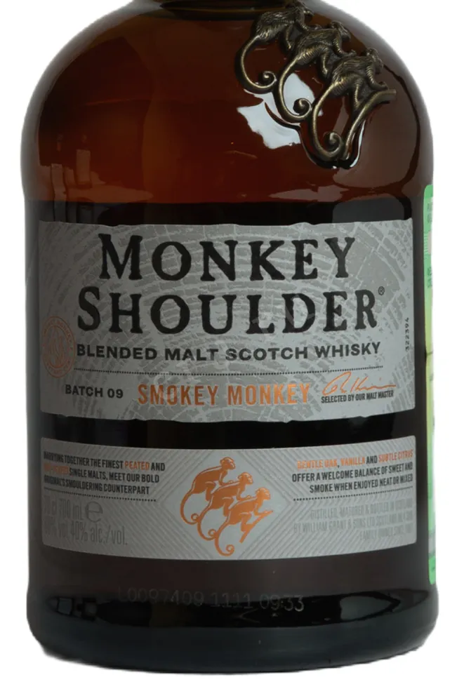 Этикетка Monkey Shoulder Smokey Monkey 0.7 л