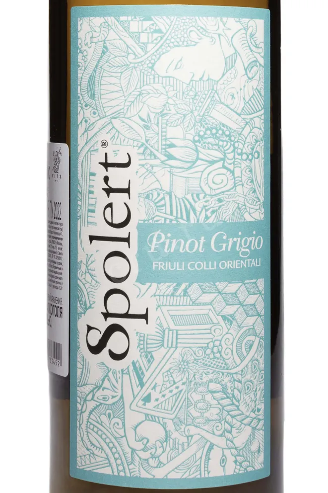 Этикетка Spolert Pinot Grigio Friuli Colli Orientali DOC 2022 0.75 л