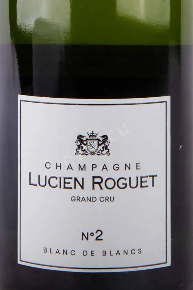 Этикетка Lucien Roguet Blanc de Blancs Grand Cru Brut 2018 0.75 л