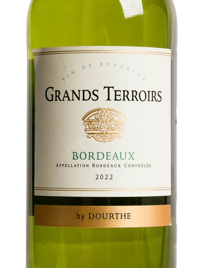 Этикетка Dourthe Grands Terroirs Bordeaux AOC 2022 0.75 л